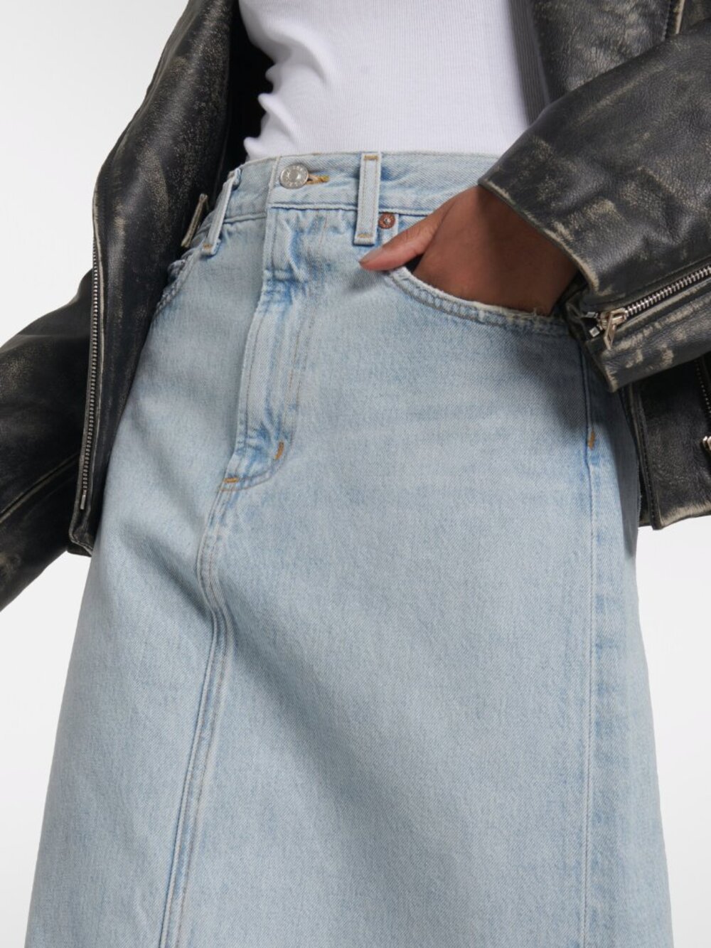 AGOLDE Hilla Jean Skirt (size 29 waist)